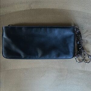 ☘️Formal Black Clutch with Beaded Strap